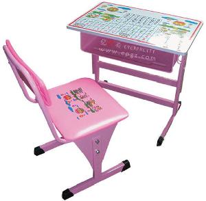 High Quality Cheap Colorful Kids Wooden Desk & Chair (SF-05K)