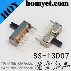 Wholesales 1p3t Three Position Slide Switch/Toggle Switch with DIP Type (SS-13D07)
