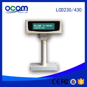 Best Height Adjustable Serial USB Port Optional Price Display Screen POS LCD Customer Display for Re