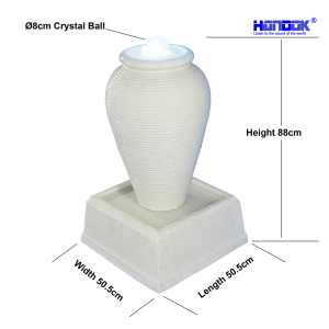 Home & Garden Decoration LED Sandstone Small Crystal Ball Water Fountain